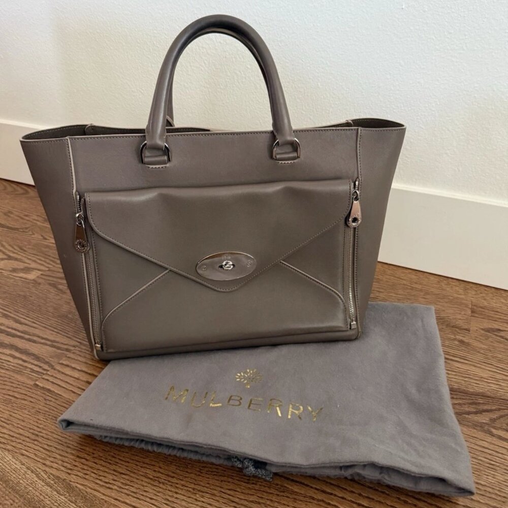 Mulberry Willow 2-Way Tote - Large Cocoa - With D… - image 1